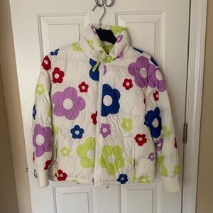 Wild Fable Multicolor Floral Puffer Jacket